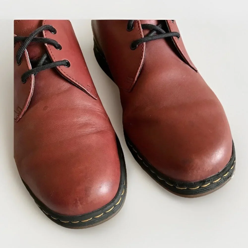 Dr Martens Cavendish‎ Cherry Soft Leather Lace Up Oxfords Men’s 10